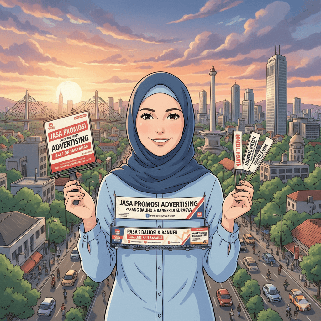 pasang baliho spanduk banner di Surabaya